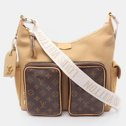 Louis Vuitton: Бежевая сумка 