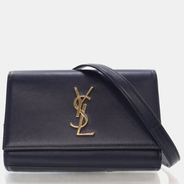 Saint Laurent Paris: Синяя поясная сумка  YSL