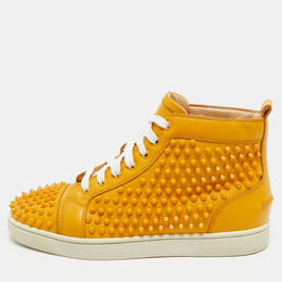 Christian Louboutin: Жёлтые кроссовки 