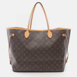 Louis Vuitton: Коричневая сумка-шоппер  Neverfull