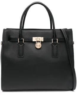 Michael Michael Kors: Чёрная сумка-шоппер 