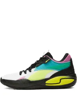 PUMA: Жёлтые кроссовки  Court Rider