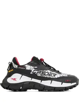 Reebok: Чёрные кроссовки  Zig Kinetica II