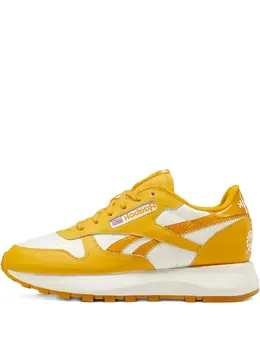 Reebok: Жёлтые кроссовки  Classic Leather