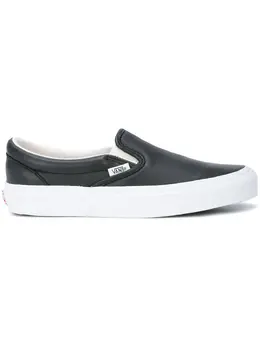 Vans: Чёрные мокасины  Classic Slip On