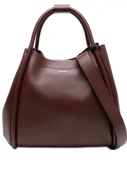 Max Mara: Красная сумка-шоппер 