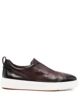 Santoni: Красные мокасины 