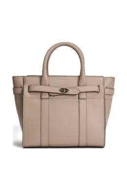 Mulberry: Бежевая сумка-шоппер  Bayswater