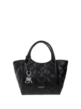 Emporio Armani: Чёрная сумка-шоппер 