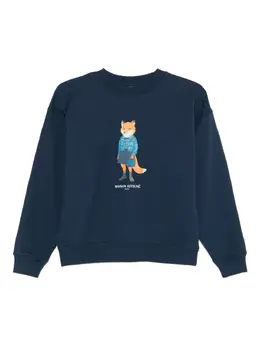Maison Kitsuné: Свитшот с принтом 
