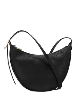 Longchamp: Чёрная сумка через плечо  Le Foulonné