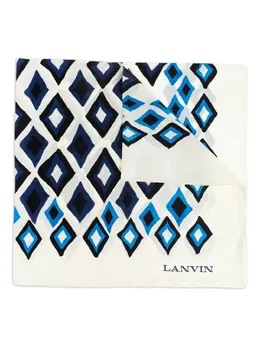 Lanvin: Шарф с геометрическим принтом 