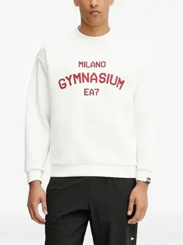 Ea7 Emporio Armani: Белый свитшот 