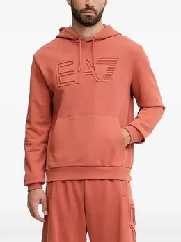 Ea7 Emporio Armani: Оранжевая толстовка 