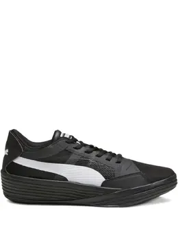 PUMA: Чёрные кроссовки  Clyde
