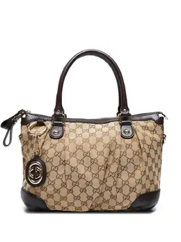 Gucci Pre-Owned: Бежевая сумка 