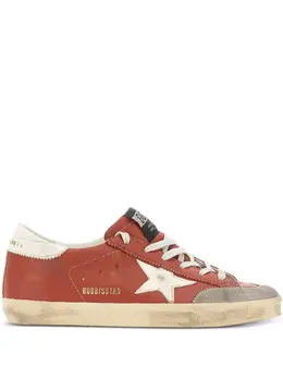 Golden Goose: Красные кроссовки  Superstar sneakers
