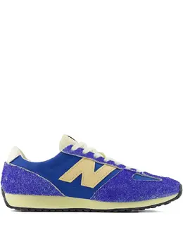 New Balance: Голубые кроссовки 
