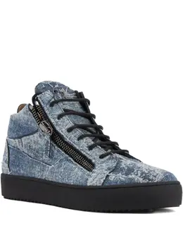 Giuseppe Zanotti: Голубые кроссовки  Kriss