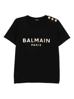 Balmain: Футболка с принтом 