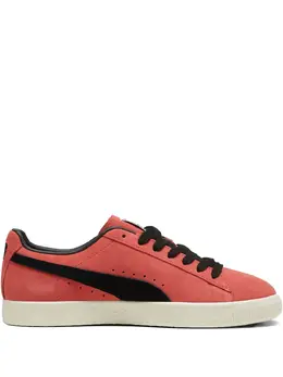 PUMA: Оранжевые кроссовки  Clyde