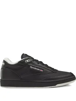 Reebok: Чёрные кроссовки  Club C Mid II