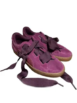 PUMA: Тёмные кроссовки  Suede