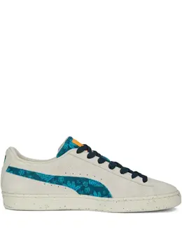 PUMA: Белые кроссовки  Suede