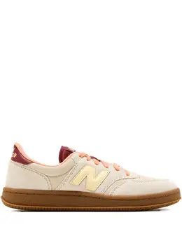 New Balance: Бежевые кроссовки 