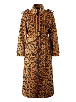 Roberto Cavalli: Плащ с принтом 