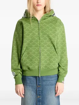 A BATHING APE®: Зелёная толстовка 