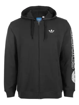 adidas: Чёрная толстовка 