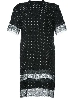 Givenchy: Кружевная футболка 