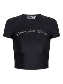 Versace Jeans Couture: Чёрная футболка 