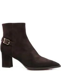 Santoni: Тёмные ботинки 