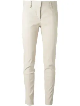 Brunello Cucinelli: Кожаные брюки 