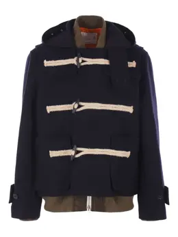 sacai: Пальто с капюшоном 