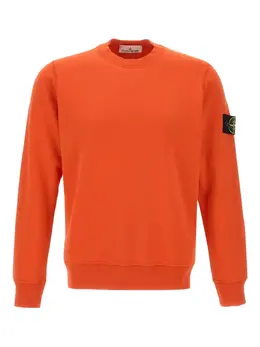Stone Island: Оранжевый свитшот 