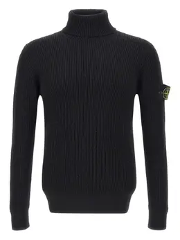 Stone Island: Чёрный свитер 