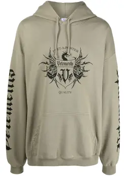 VETEMENTS: Толстовка цвета хаки 