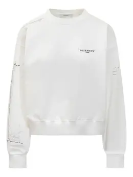 Givenchy: Белый свитшот 