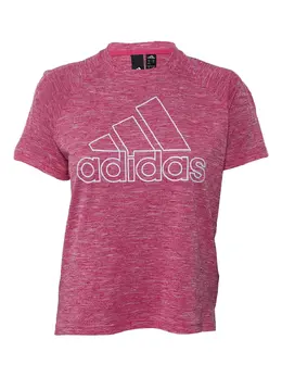 adidas: Розовая футболка 