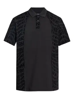 Versace Jeans Couture: Чёрное поло 