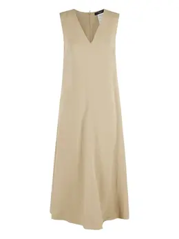 Weekend Max Mara: Платье с v-образным вырезом 