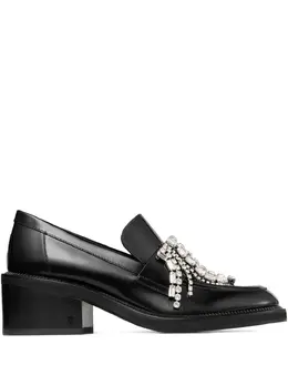 Jimmy Choo: Чёрные лоферы 