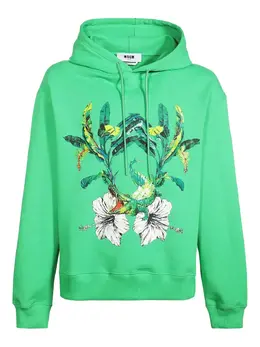 MSGM: Толстовка с растительным принтом 