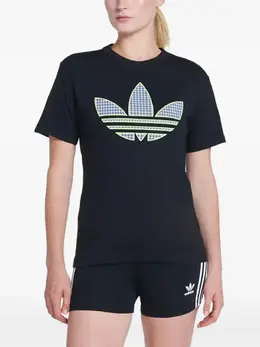 adidas: Чёрная футболка  Trefoil