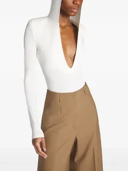Mugler: Белый боди 