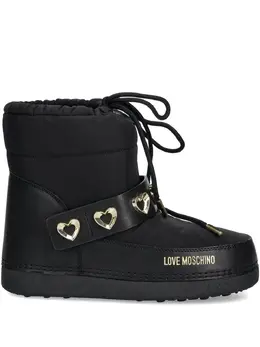 Love Moschino: Чёрные ботинки 