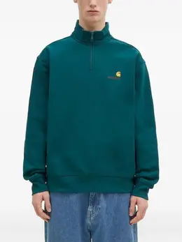 Carhartt WIP: Зелёный свитшот 